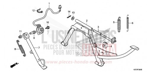 BEQUILLE SH125AD de 2013